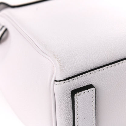 Versace Grained Calfskin Small La Medusa Top Handle Bag White 9 of 11
