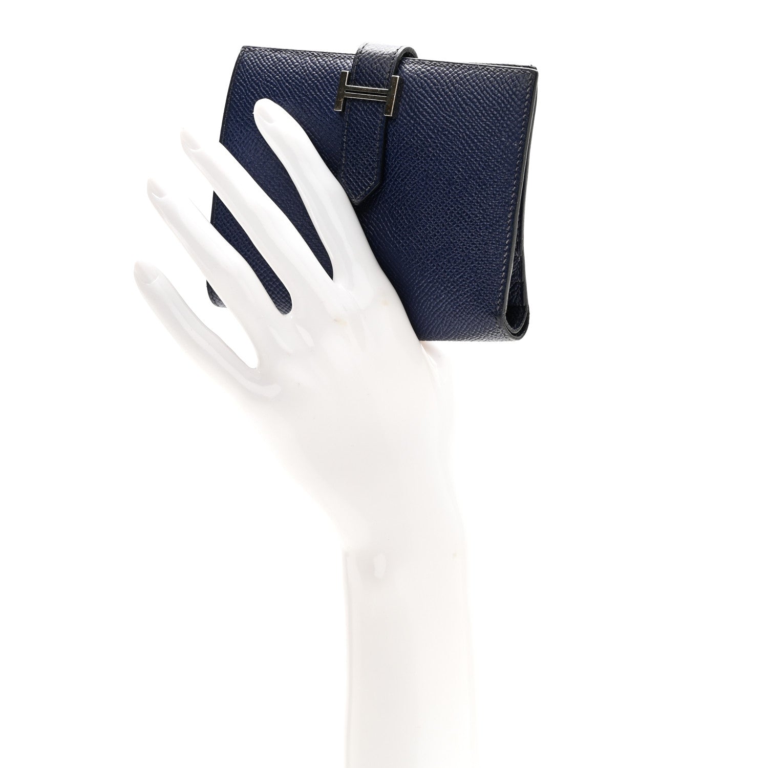Hermes Epsom Bearn Compact Wallet Bleu Saphir 2 of 8