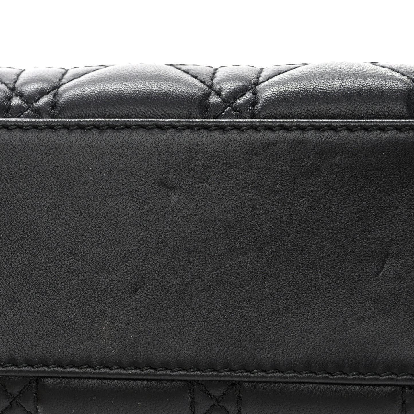Lambskin Cannage Mini Lady Dior Black