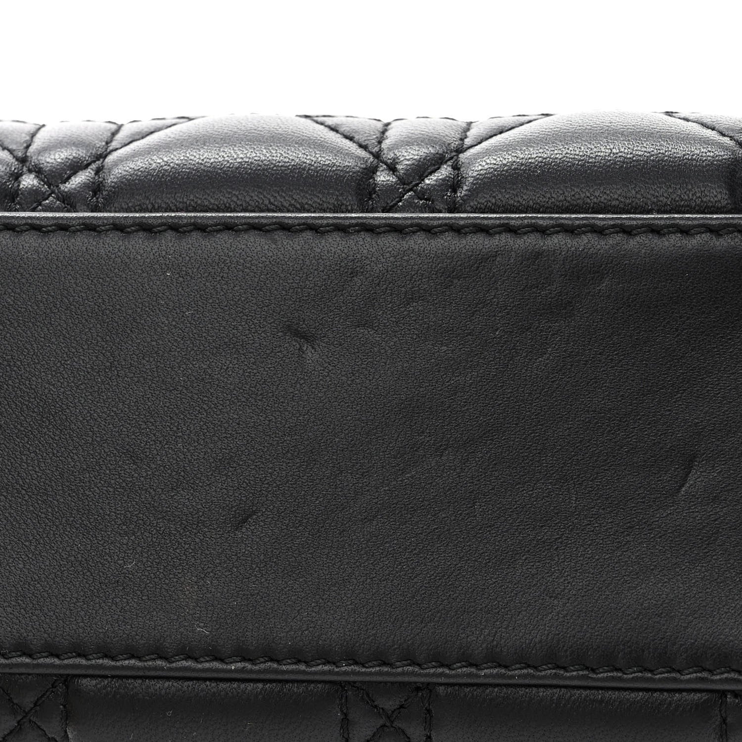 Christian Dior Lambskin Cannage Mini Lady Dior Black 11 of 13