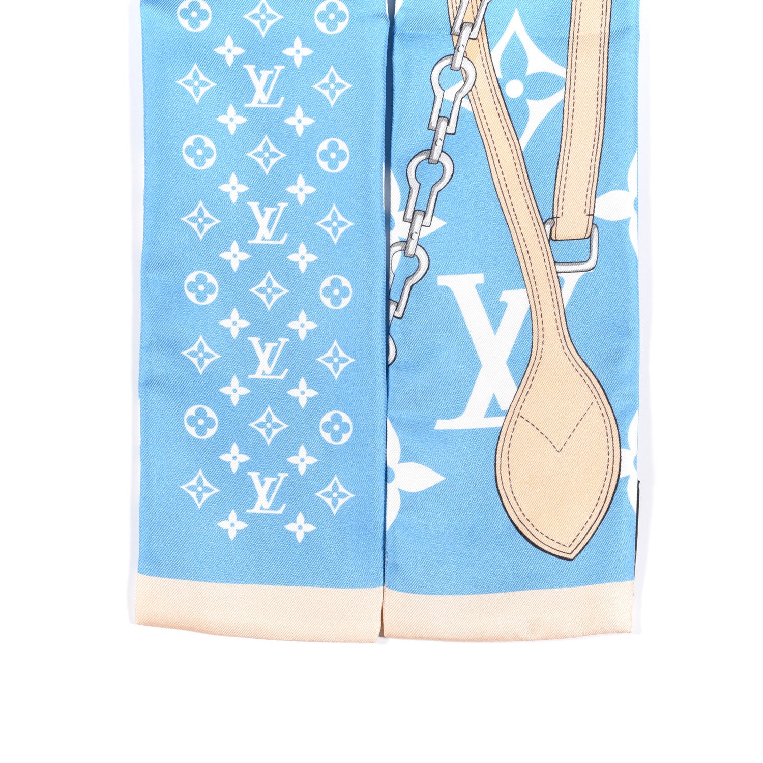 Louis Vuitton Silk Monogram Gradient By The Pool Bandeau Blue 3 of 4