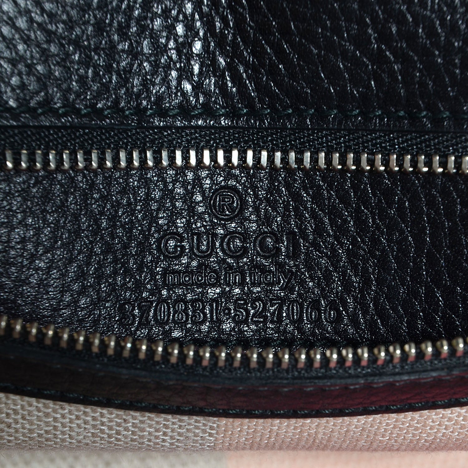 Gucci Cellarius Calfskin Small Bamboo Daily Top Handle Bag Black 6 of 7