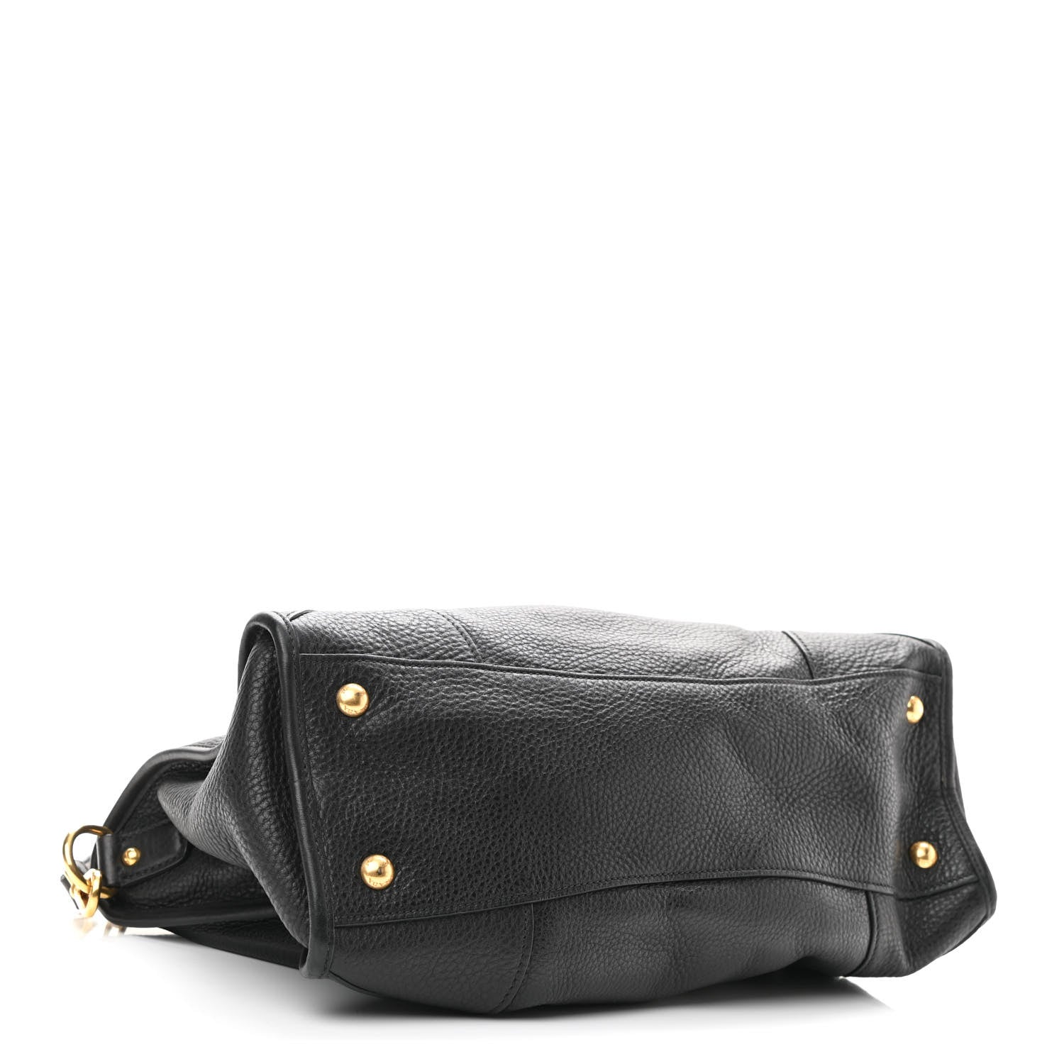 Prada Vitello Daino Shopping Satchel Black 4 of 12