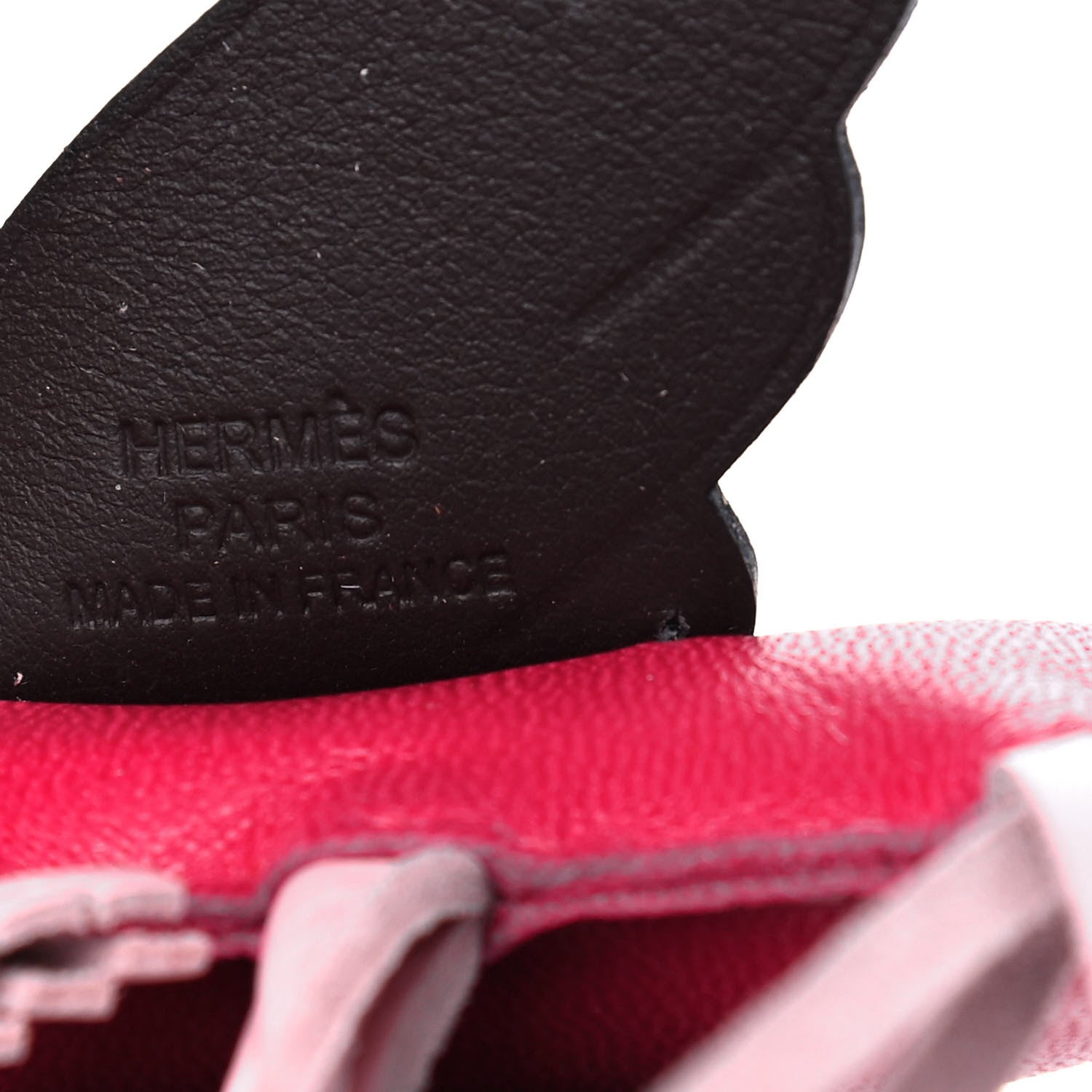 Hermes Milo Lambskin Grigri Rodeo Pegase Horse Bag Charm PM Framboise Rose Sakura Rouge Sellier 3 of 4