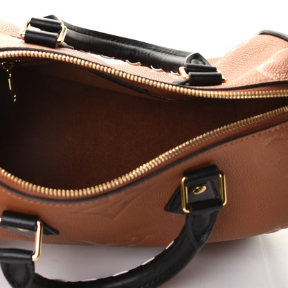 Louis Vuitton Empreinte Monogram Giant Wild At Heart Speedy Bandouliere 25 Caramel 4 of 5