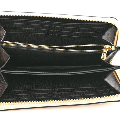 Louis Vuitton Empreinte Monogram Giant Broderies Zippy Wallet Cream Black 4 of 6