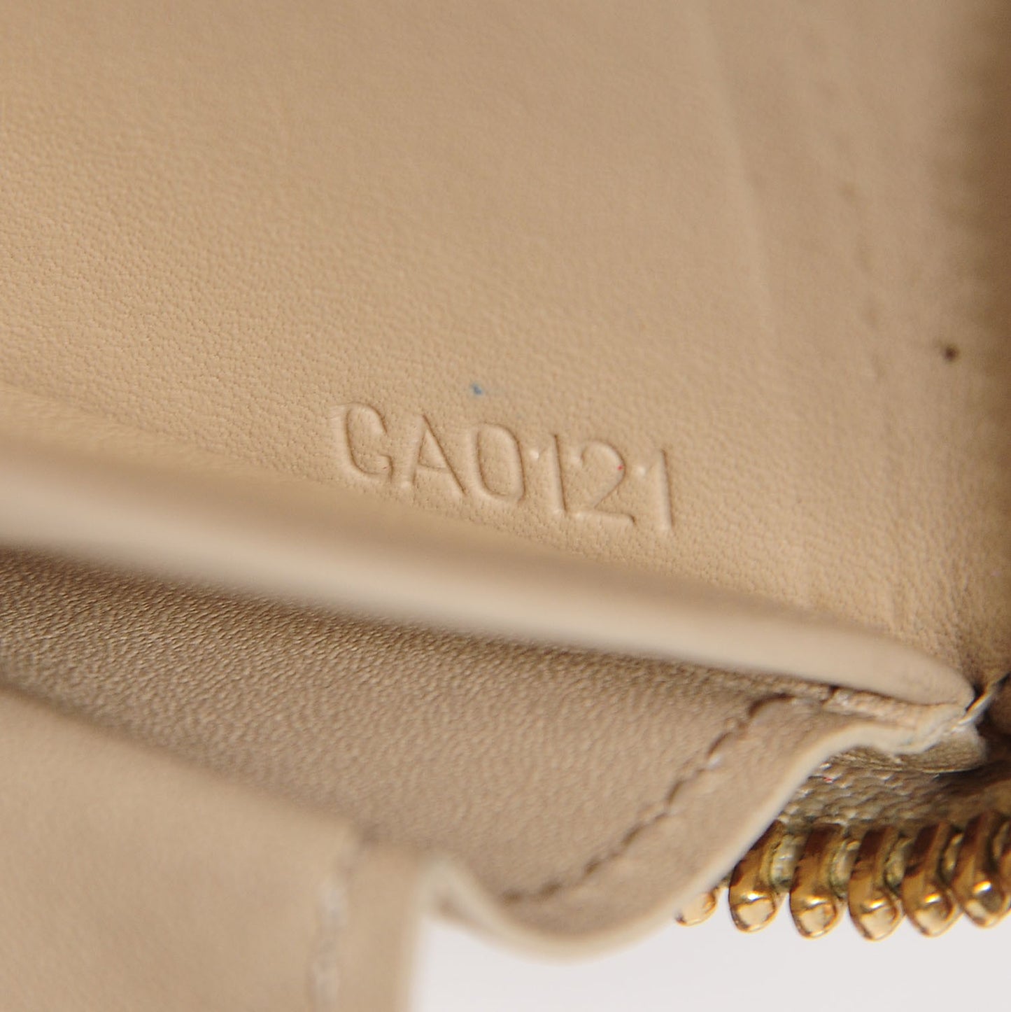 Vernis Leopard Zippy Wallet Blanc Corail