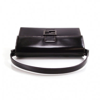 Fendi Leather Baguette Bag Black 6 of 13
