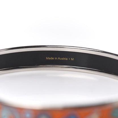 Hermes Enamel Narrow Printed Tohu Bohu Bracelet 70 3 of 4