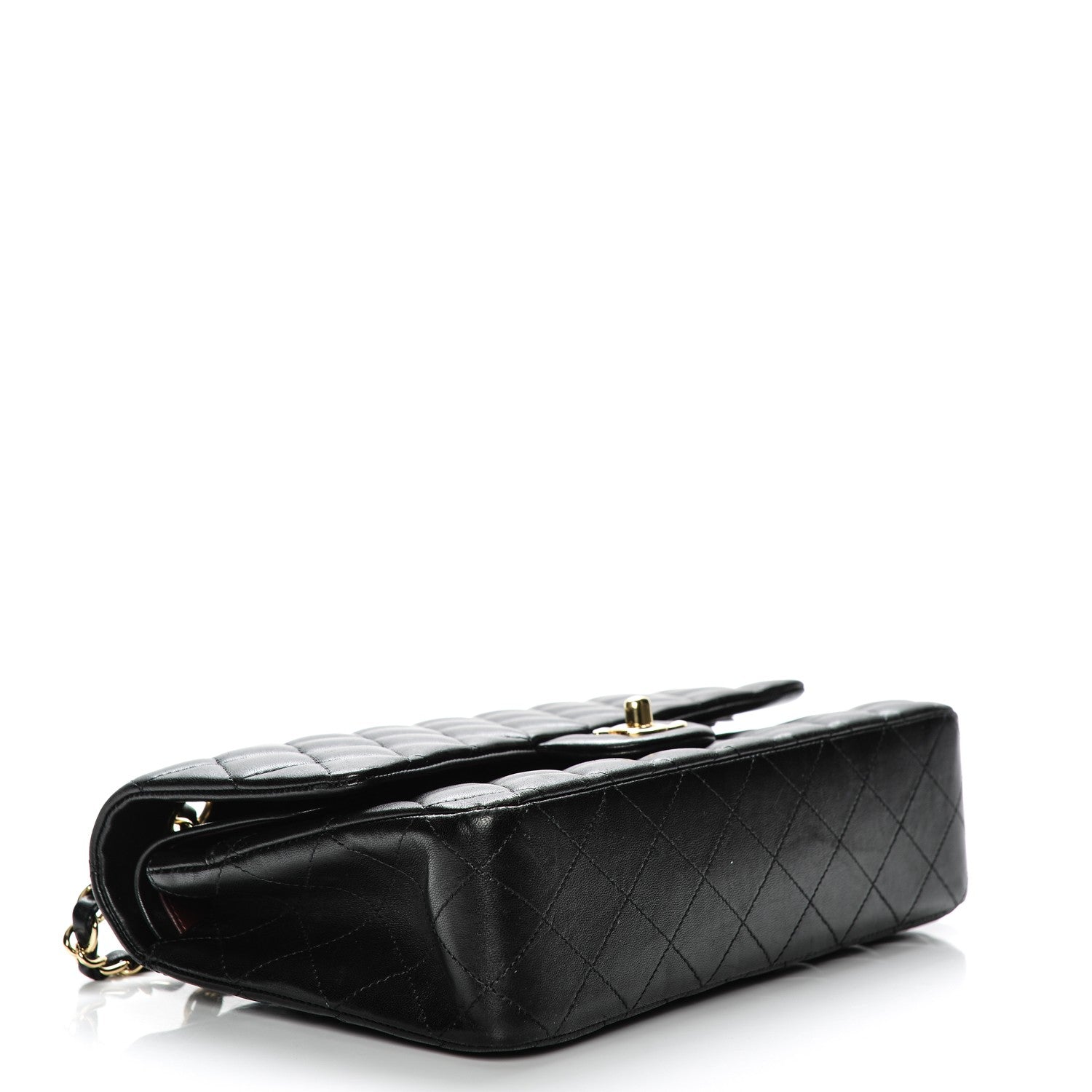 Chanel Lambskin Quilted Medium Double Flap Black 4 of 8