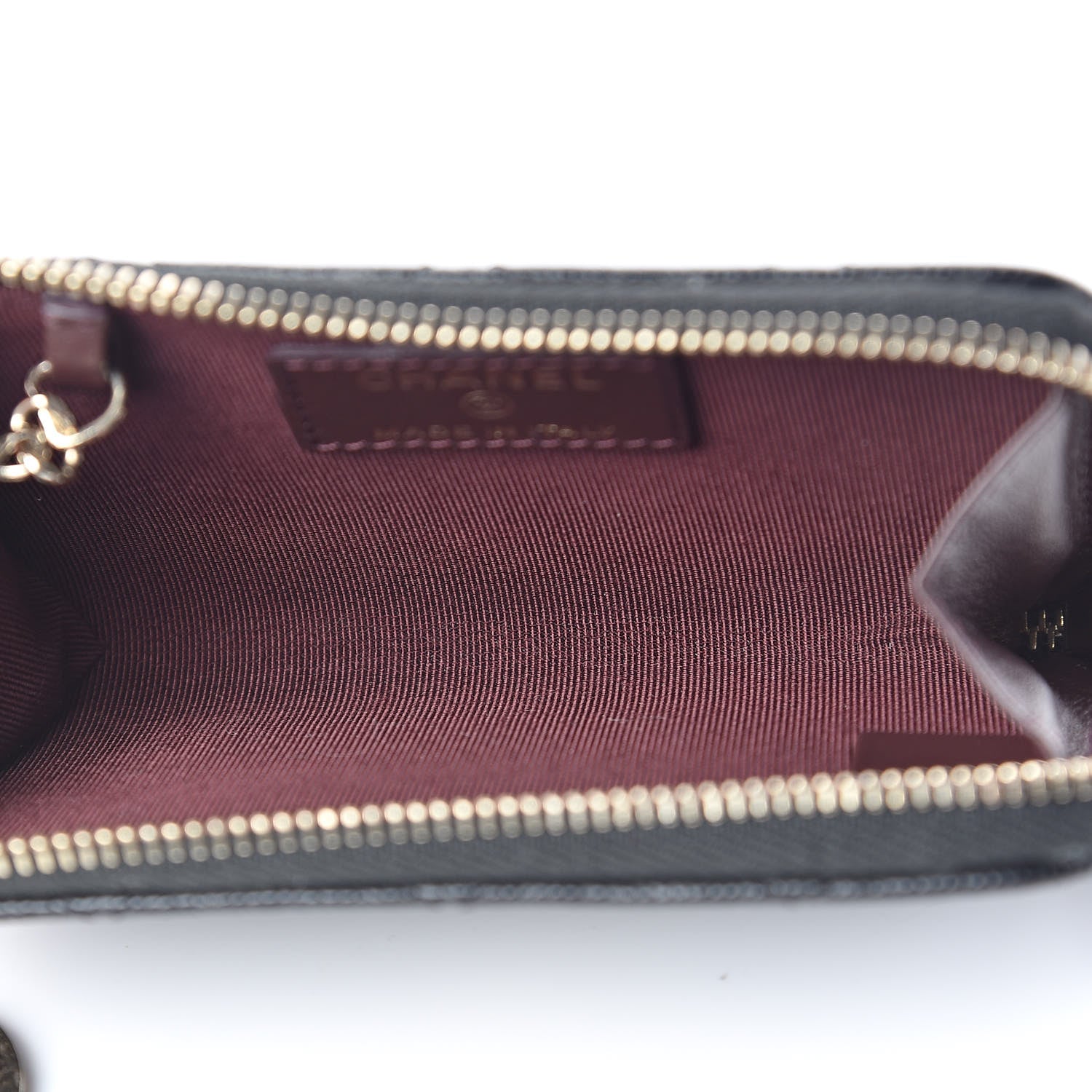 Chanel Caviar Quilted Key Holder Case Black 5 of 7