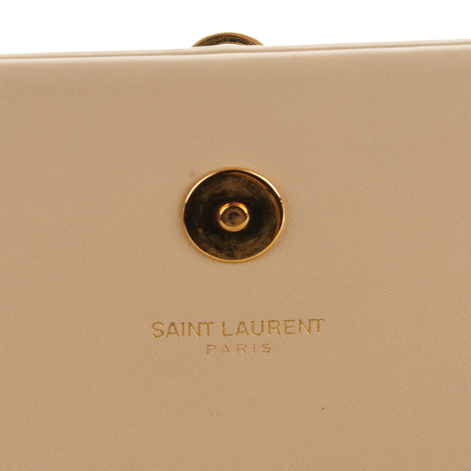 Saint Laurent Calfskin Classic Monogram Tassel Clutch Nude 6 of 8