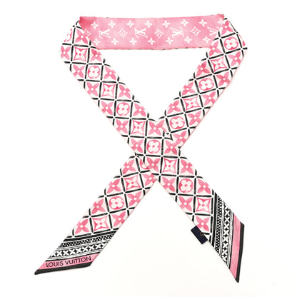 Louis Vuitton Silk Monogram Flower Tile BB Bandeau Pink 1 of 3