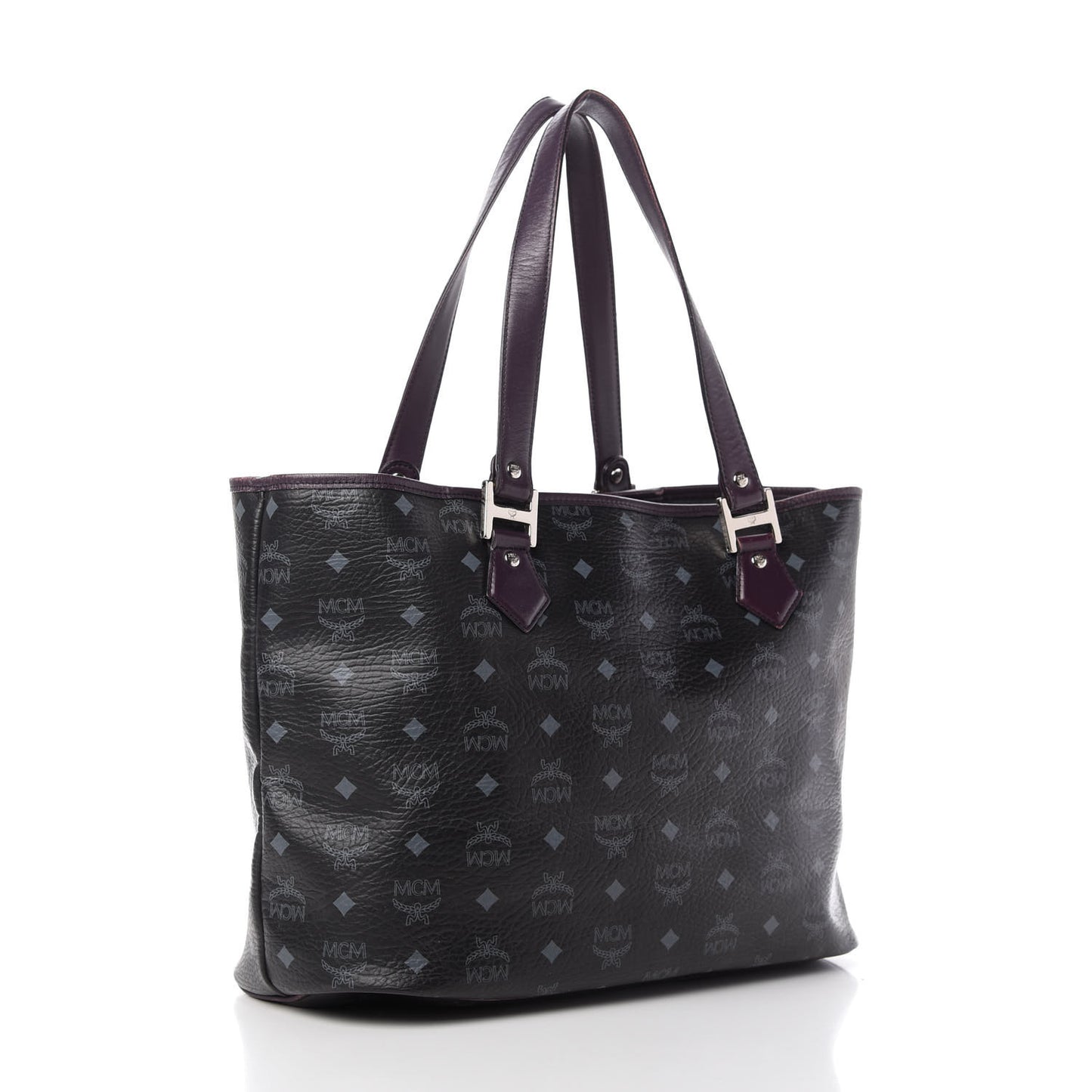 Visetos Striped Munich Lion Tote Black