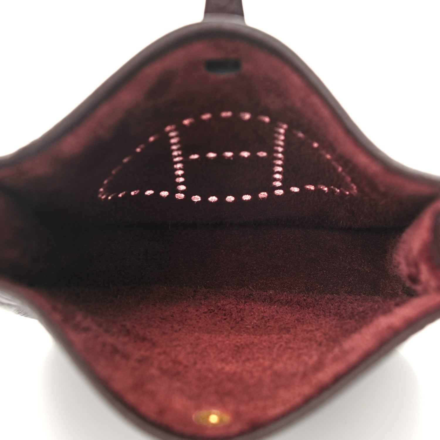 Hermes Taurillon Clemence Evelyne TPM Rouge Sellier 4 of 10
