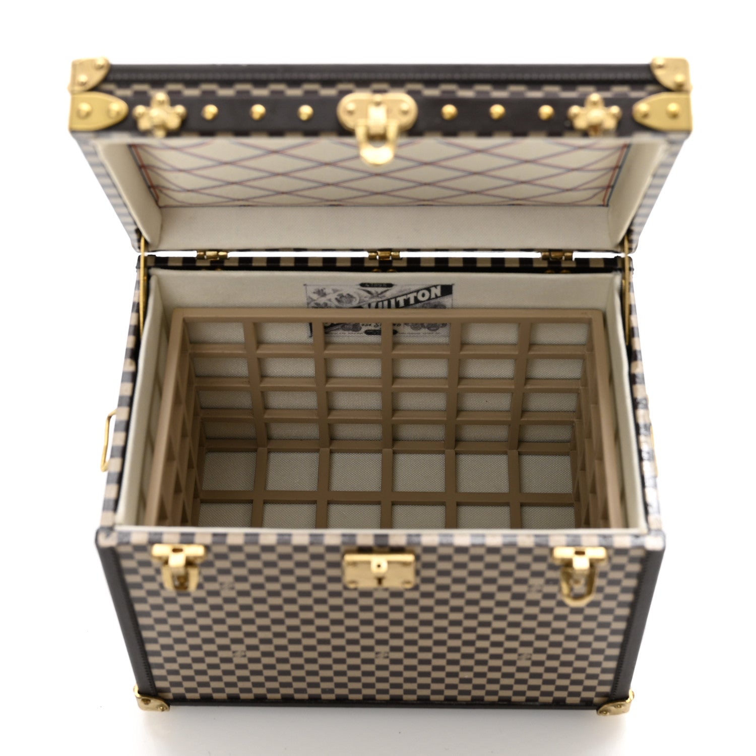 Louis Vuitton Damier 1895 Ladies Hat Trunk Mini Malle Chapeaux Jewelry Box Paperweight 7 of 10