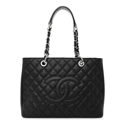 Chanel Caviar Quilted Grand Shopping Tote GST Black 1 of 9