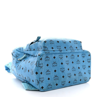 MCM Visetos Medium Sprinkle Stud Stark Backpack Blue 4 of 14