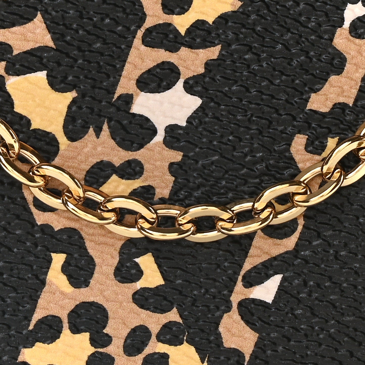 Monogram Giant Jungle Pochette Double Zip Black