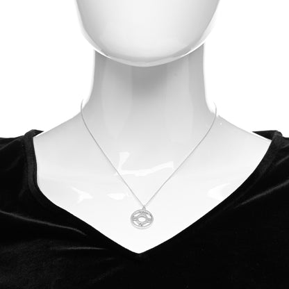 Tiffany Sterling Silver Medium Atlas Open Pendant Necklace 2 of 6