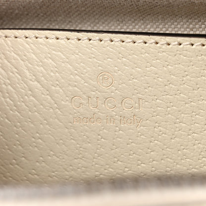 Gucci GG Supreme Monogram Textured Calfskin Web Small Ophidia Camera Bag Beige Ebony Mystic White 6 of 12