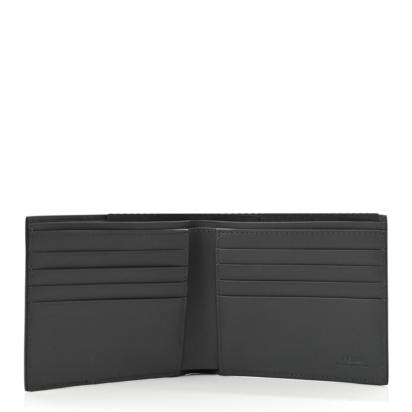Vitello Elite Century Shadow Logo Bi-Fold Wallet Blue Neon Asfalto