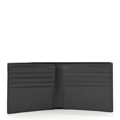 Fendi Vitello Elite Century Shadow Logo Bi-Fold Wallet Blue Neon Asfalto 5 of 7