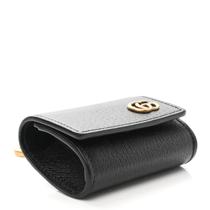 Gucci Calfskin Boar Effect GG Marmont AirPods Pro Case Black 3 of 5