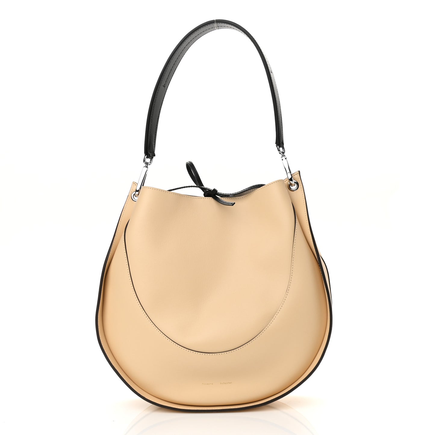 Calfskin Large Arch Shoulder Bag Macadamia