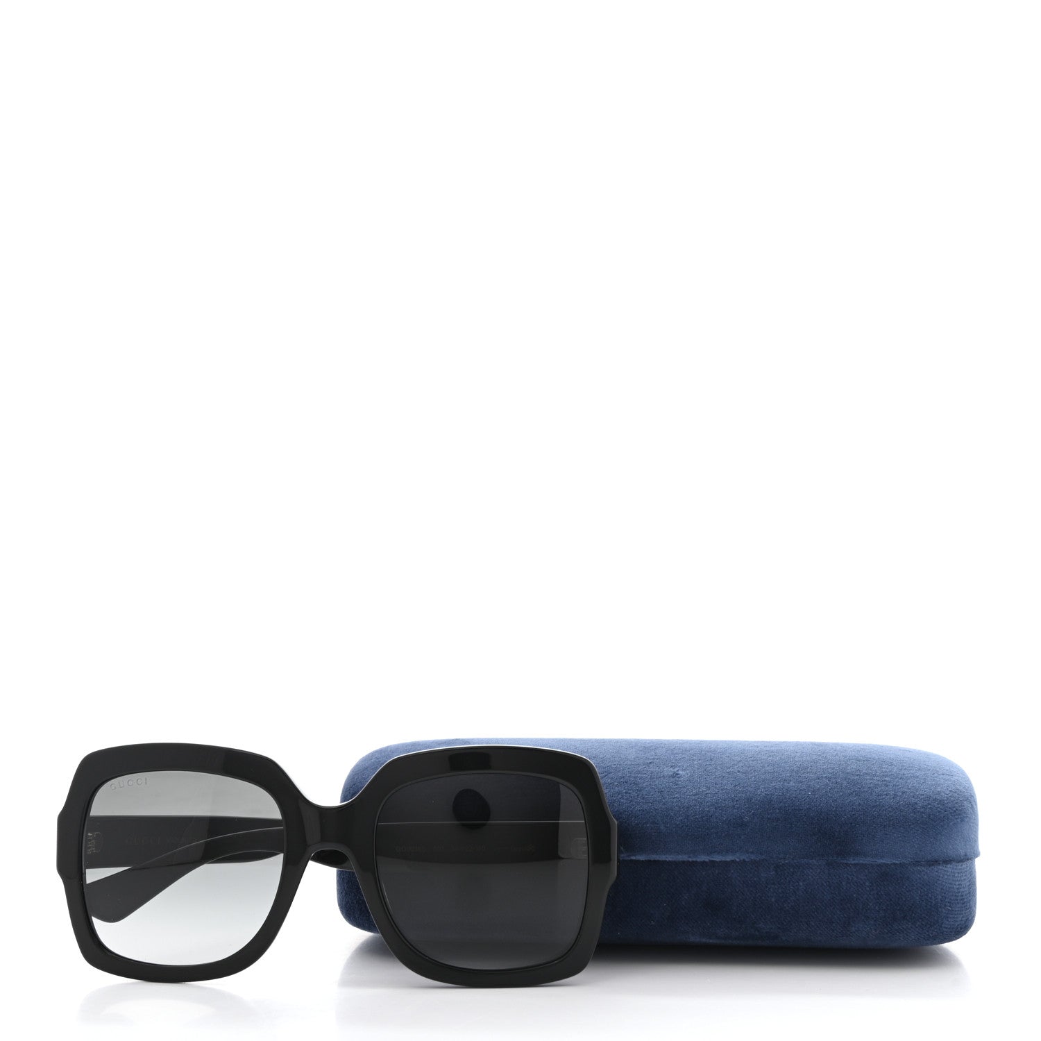 Gucci Oversized Square GG0036S Sunglasses Black 10 of 10