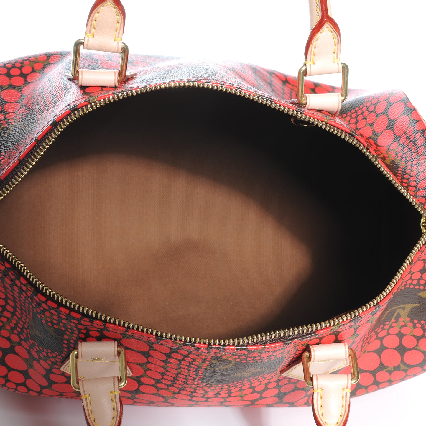 Monogram Kusama Town Speedy 30 Red