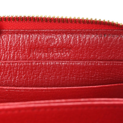 Mulberry Small Classic Grain Compact Zip Wallet Red 6 of 6