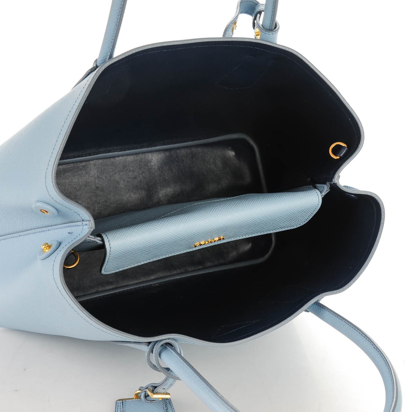 Saffiano Cuir Large Double Bag Astrale