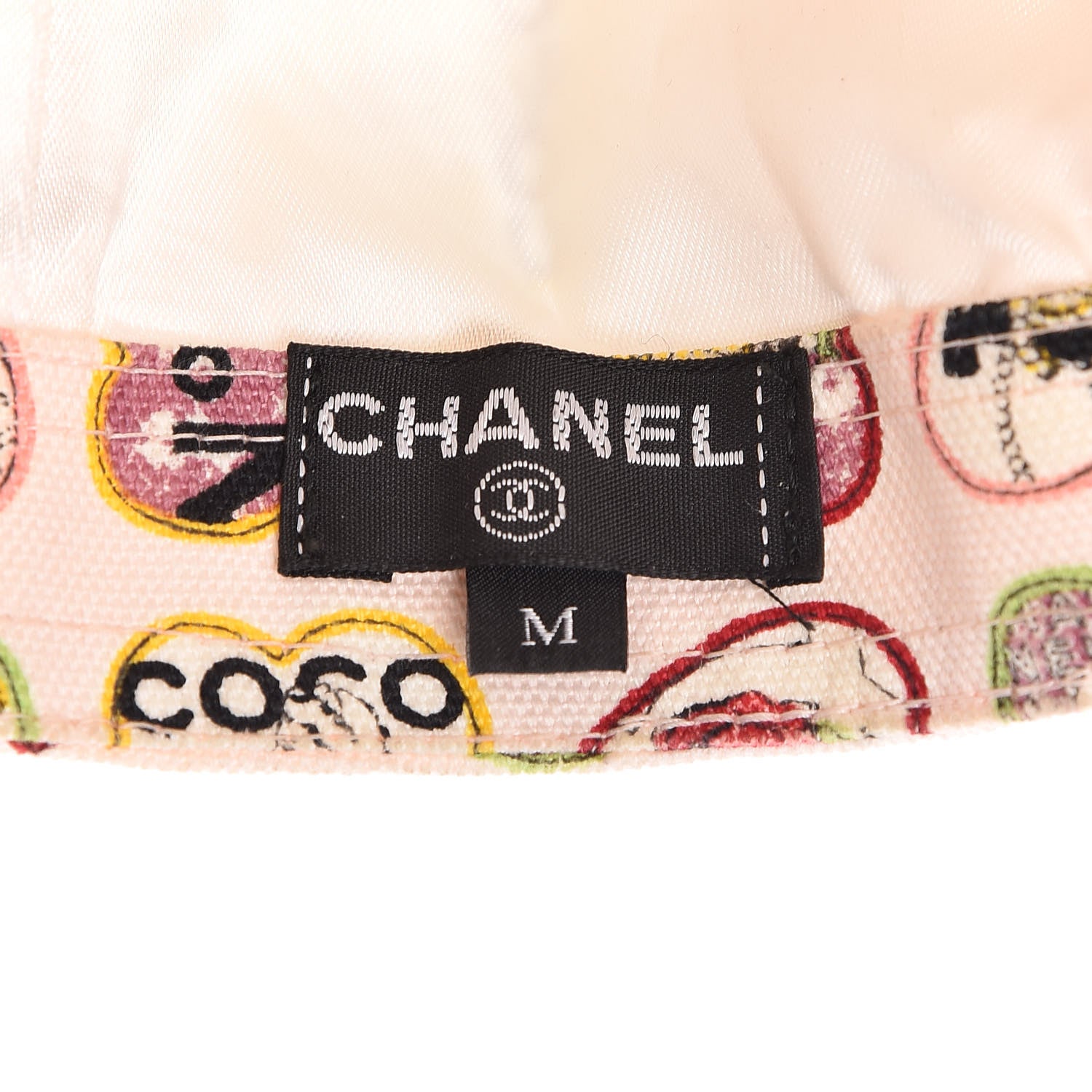 Chanel Canvas Coco Hearts Cap Hat M Pink 6 of 7