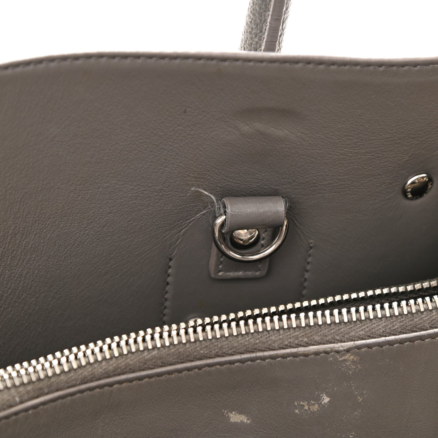 Grained Calfskin Small Sac De Jour Fog