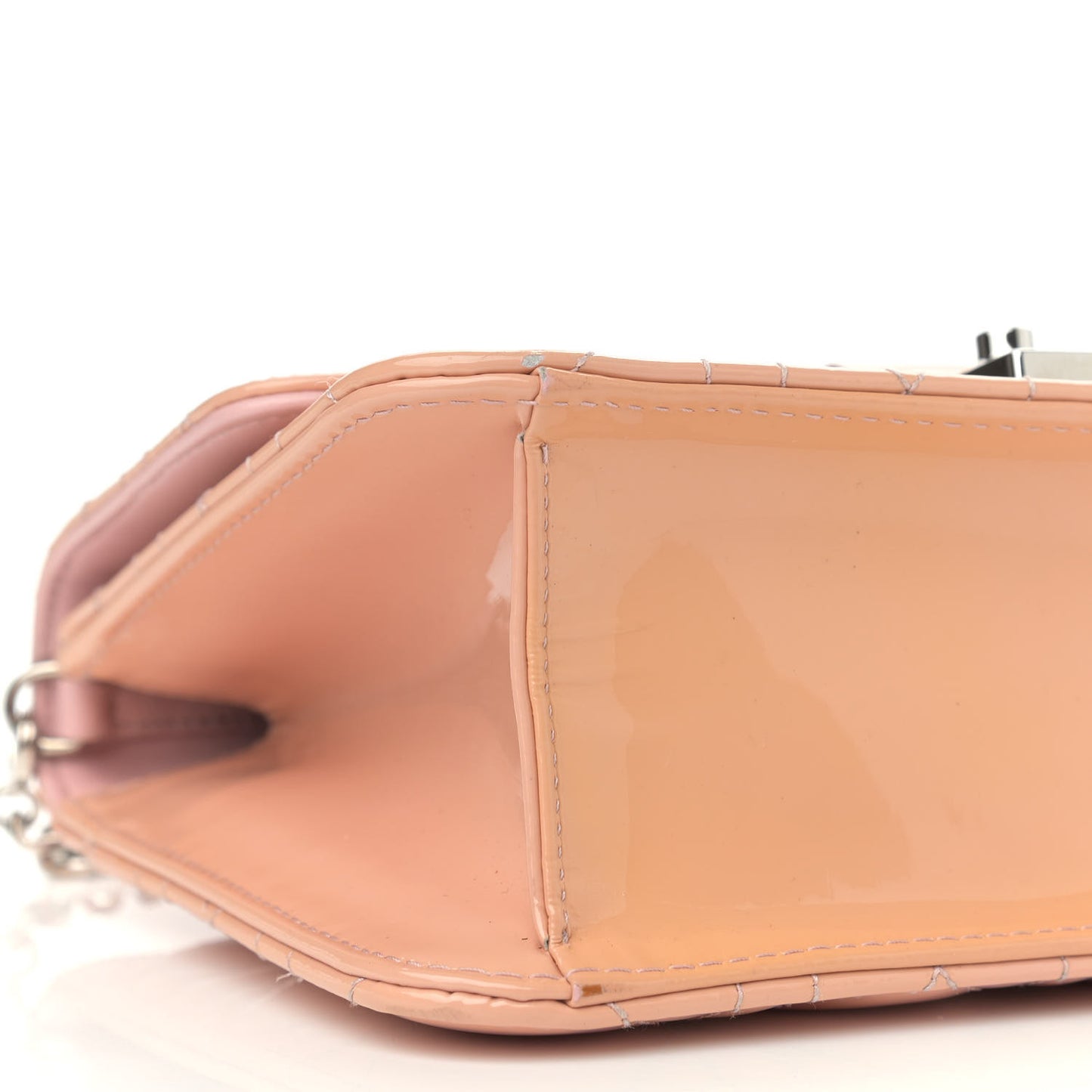 Patent Cannage Miss Dior Promenade Pouch Pink