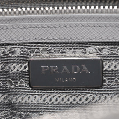 Prada Saffiano Small Galleria Double Zip Tote Marmo 7 of 13