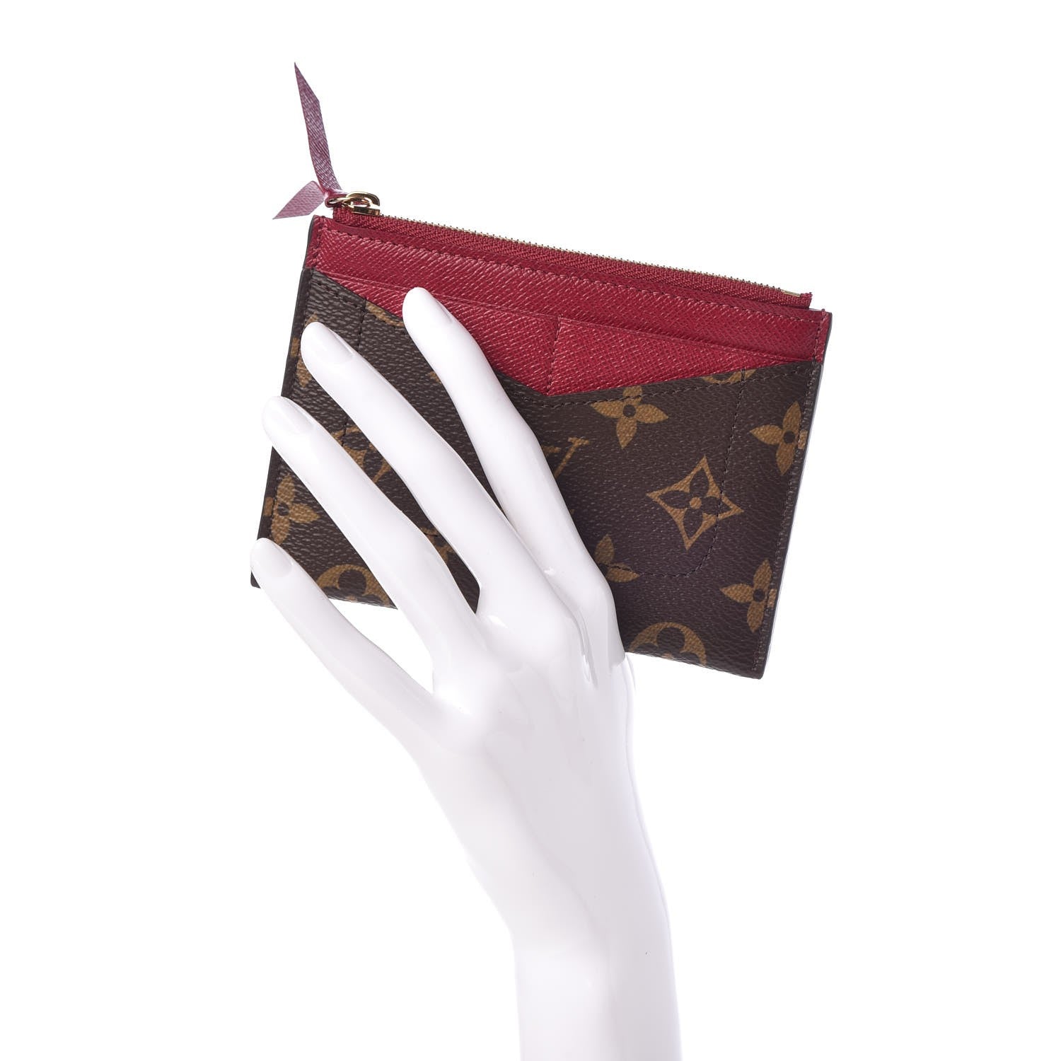 Louis Vuitton Monogram Zipped Card Holder Fuchsia 2 of 9