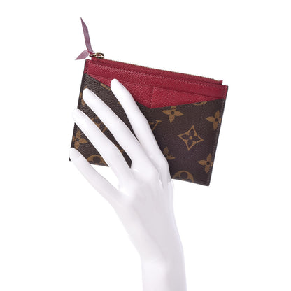 Louis Vuitton Monogram Zipped Card Holder Fuchsia 2 of 9