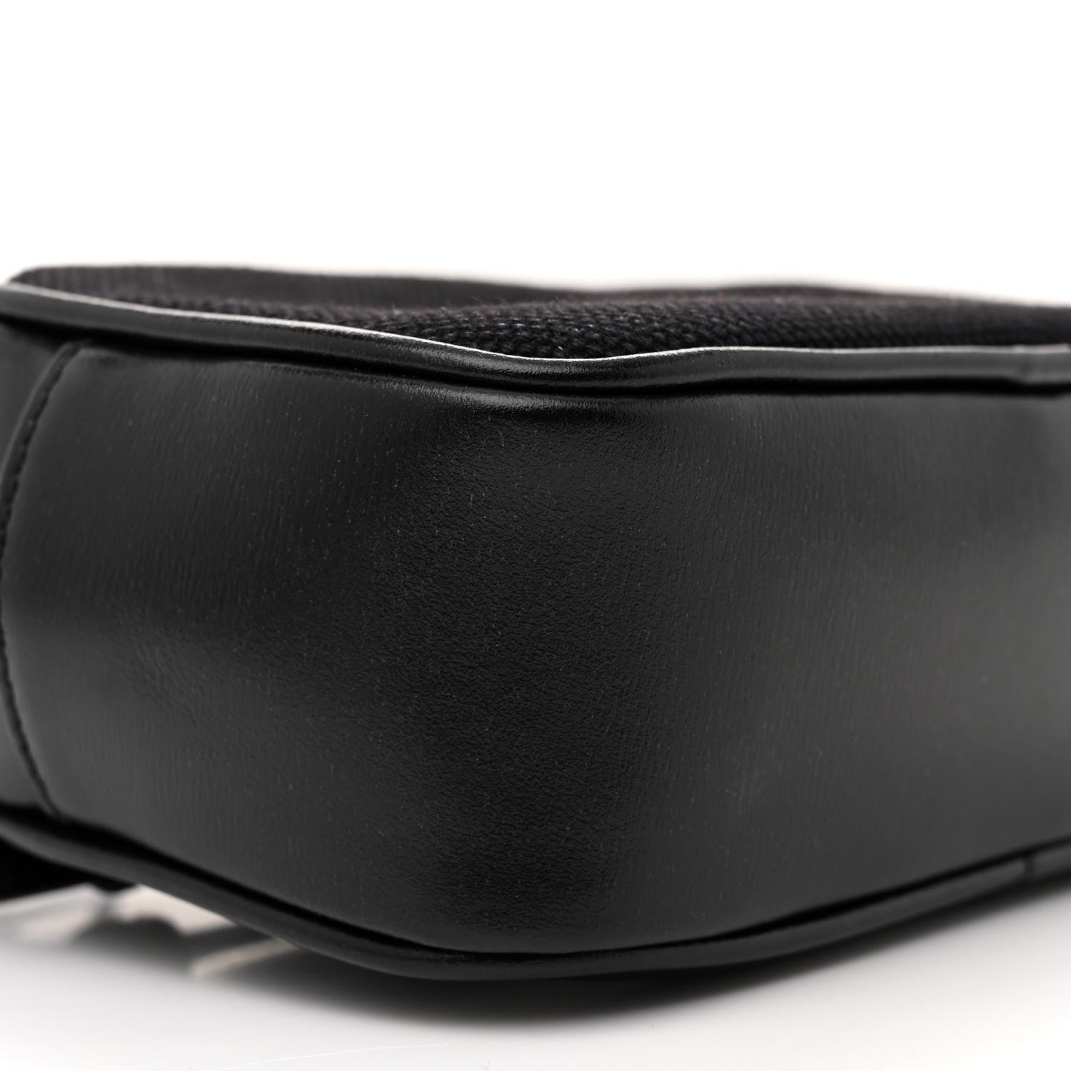 Saint Laurent Calfskin Canvas Monogram Lou Belt Bag Black 9 of 10