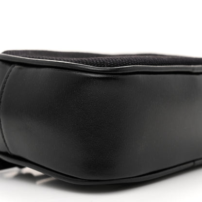 Saint Laurent Calfskin Canvas Monogram Lou Belt Bag Black 9 of 10