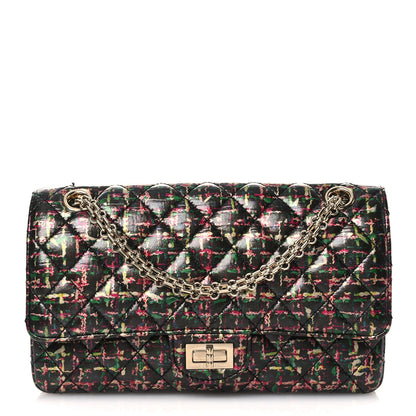 Chanel Tweed Printed Lambskin Quilted 2.55 Reissue 225 Flap Multicolor 1 of 13