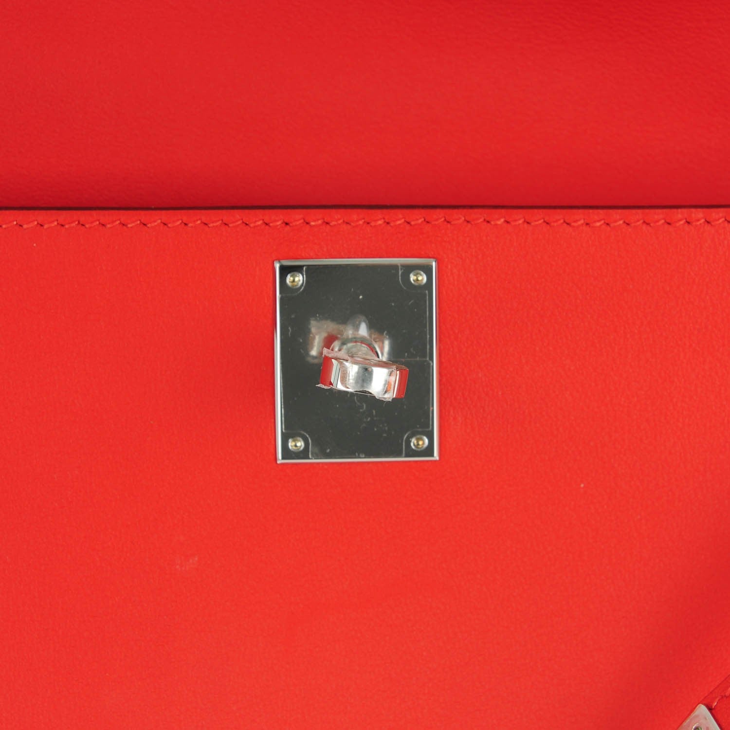 Hermes Swift Kelly Cut Clutch Pochette Capucine 14 of 14