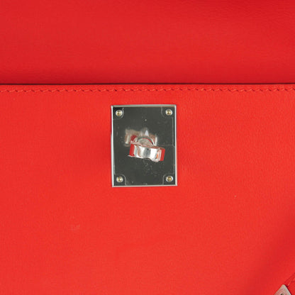 Hermes Swift Kelly Cut Clutch Pochette Capucine 14 of 14