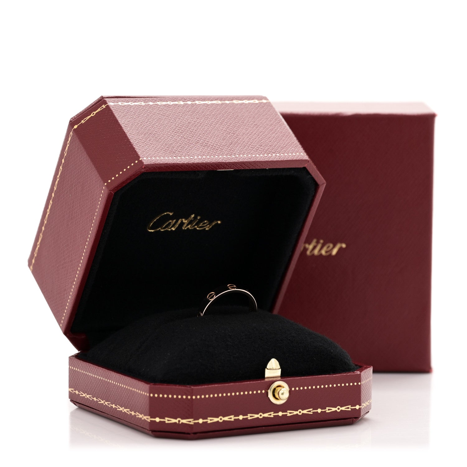 Cartier 18K Pink Gold 3.5mm LOVE Wedding Band Ring 51 5.75 5 of 5