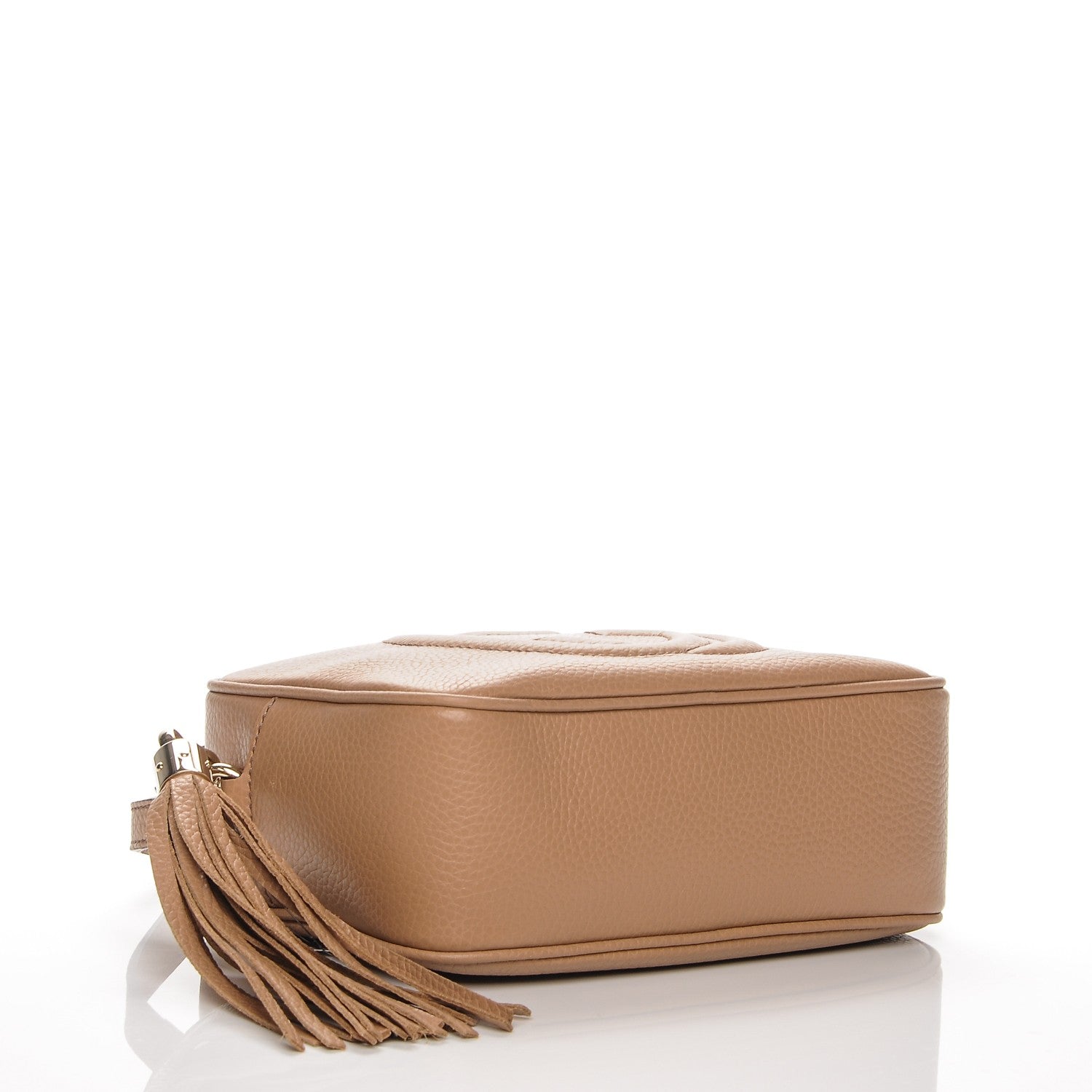 Gucci Pebbled Calfskin Small Soho Disco Bag Camelia 4 of 6