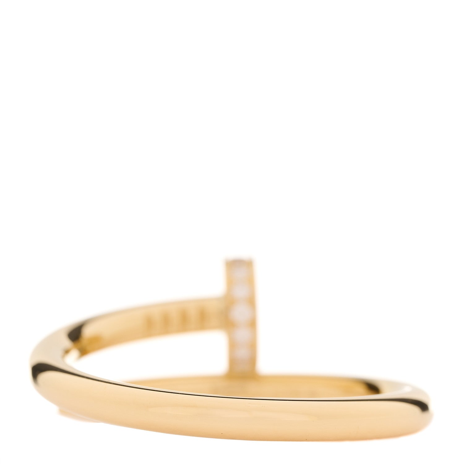 Cartier 18K Yellow Gold Diamond Juste Un Clou Ring 61 9.5 3 of 6
