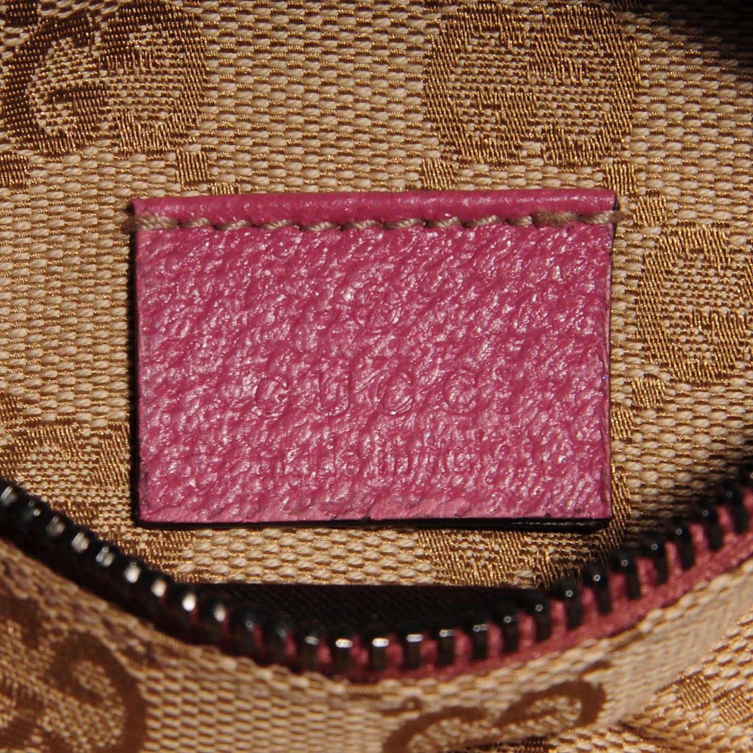 Gucci GG Monogram Web Double Pocket Belt Bag Pink 7 of 8