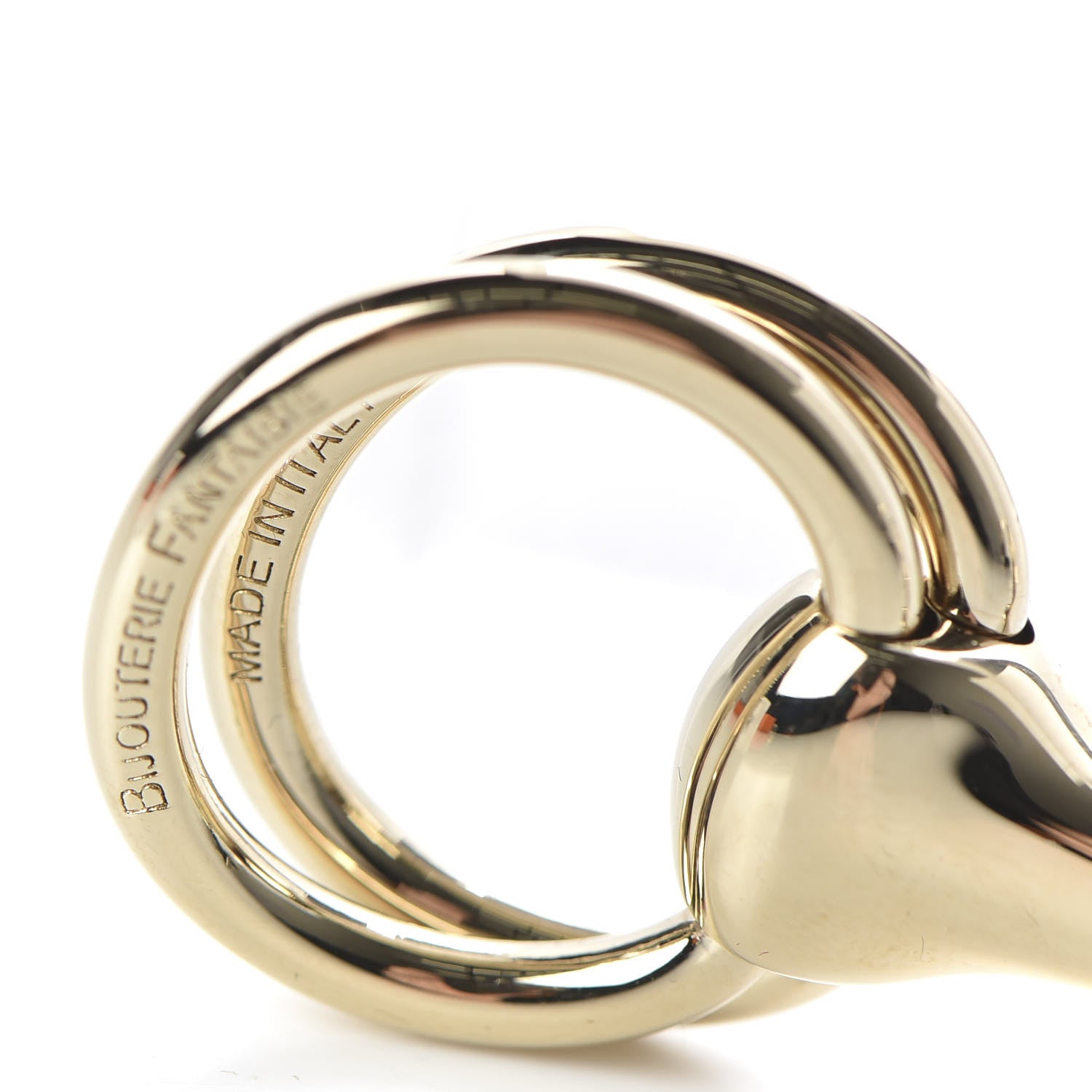 Hermes Permabrass Mors Scarf Ring Gold 3 of 5