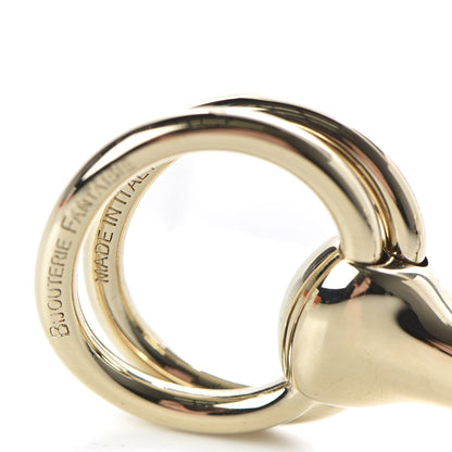 Hermes Permabrass Mors Scarf Ring Gold 3 of 5